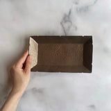 ブロンズ釉 花七宝 角皿 - Image #4