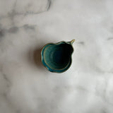 洋ナシ鉢 S 青|藤原純(信楽焼 陶器)