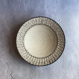 縄目 リム皿 中 白 - Image #1