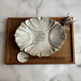 シェルオーバル 墨白|藤原純(信楽焼 陶器)