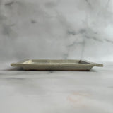 スクエアプレート 墨白|藤原純(信楽焼 陶器)