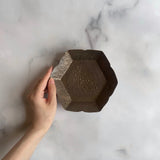 ブロンズ釉 花七宝 5寸皿 - Image #4