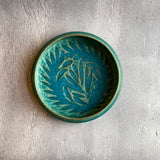 まるプレート6寸 青|藤原純(信楽焼 陶器)