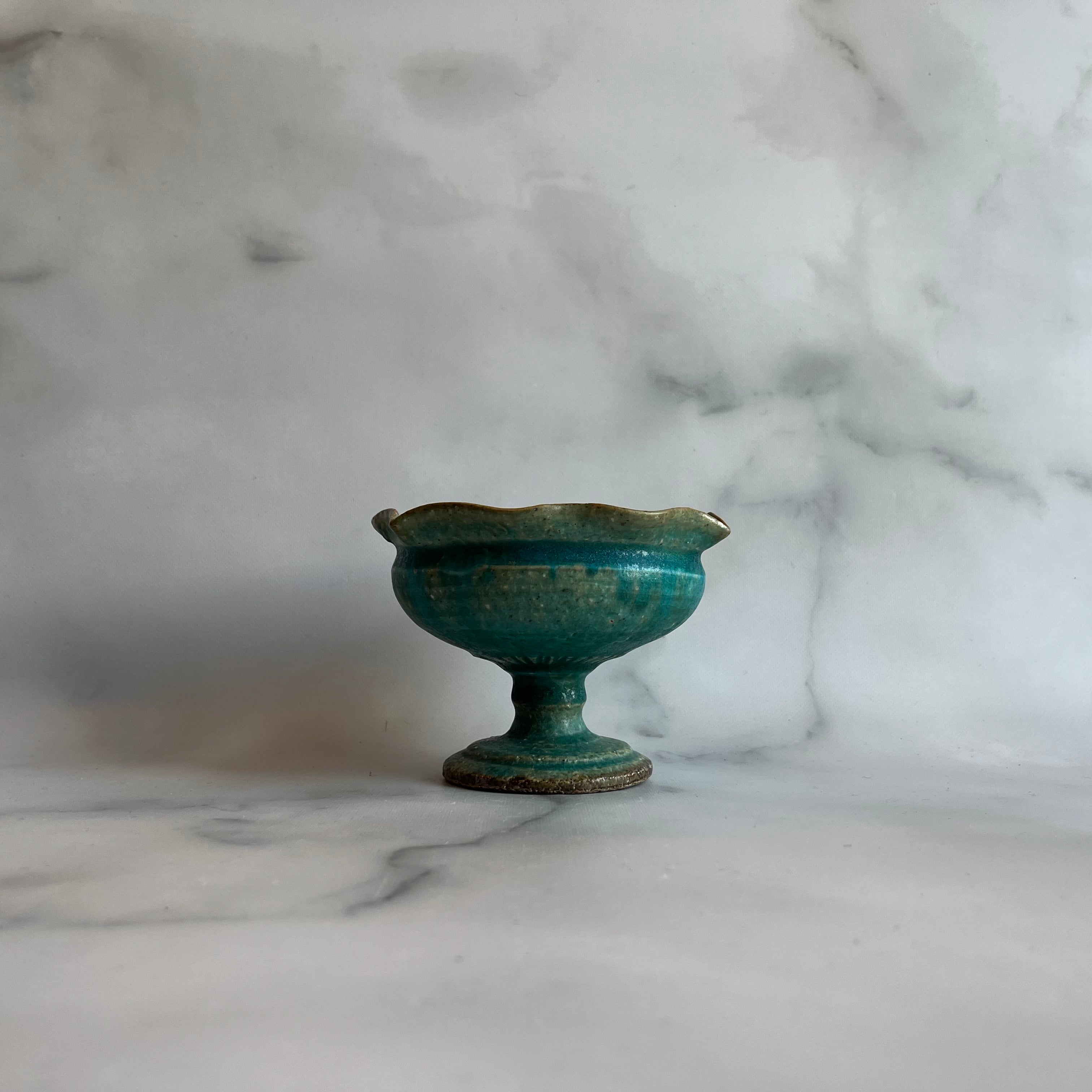 【専用】藤原純　シェル　オーバル皿　グレーとブルー　2枚セット コンポート 青｜藤原純（信楽焼 陶器） – nokaze｜陶器、和食器