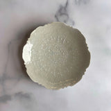 灰青釉 稜花 6寸台皿 - Image #1