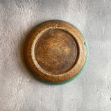 まるプレート6寸 青|藤原純(信楽焼 陶器)