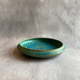 まるプレート6寸 青|藤原純(信楽焼 陶器)