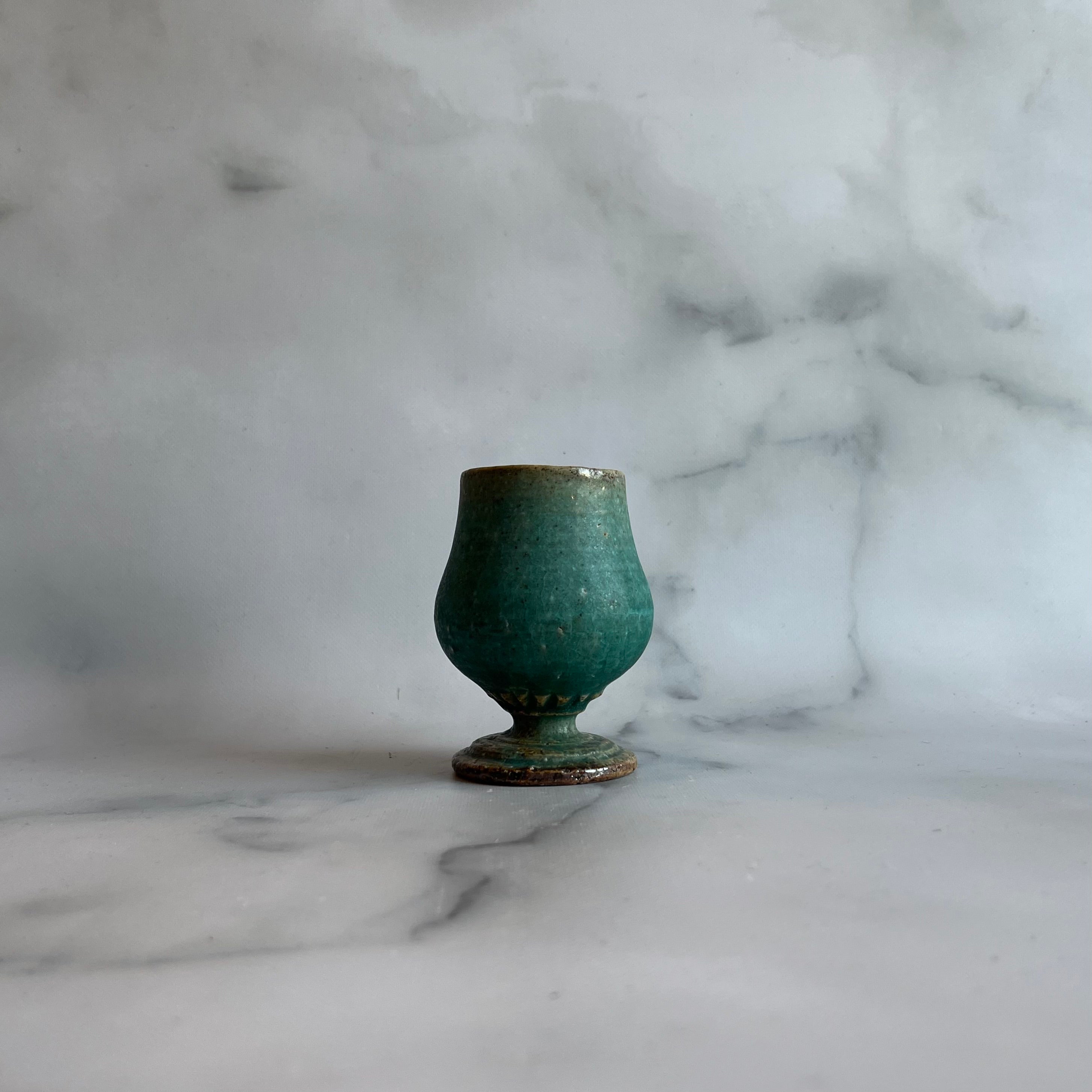 信楽焼　藤原純　青緑色の花びら型陶器皿 藤原純 リムプレート 青 | Sno 暮らしのもの