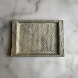 スクエアプレート 墨白|藤原純(信楽焼 陶器)