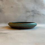 まるプレート7寸 青|藤原純(信楽焼 陶器)