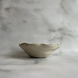 Deep bowl 6 inches, black and white | Fujiwara Jun (Shigaraki ware, pottery)