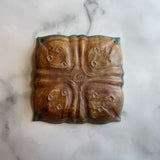 額プレート L 青|藤原純(信楽焼 陶器)