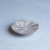 作家 池田大介 【ヘリンボーン粉引】4寸皿