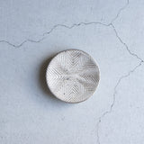 作家 池田大介 【ヘリンボーン粉引】豆皿