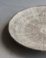 作家 池田大介 【ヘリンボーン】ケーキ皿