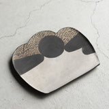 作家 小山暁子 【Kuro】板皿 雲 A