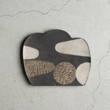 作家 小山暁子 【Kuro】板皿 雲 B