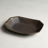 八角鉢 大  サビ釉|古谷製陶所(信楽焼 陶器)