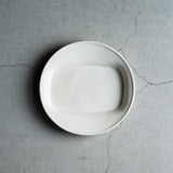 作家 飛松灯器 rim plate / M / white