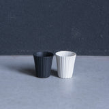 作家 飛松灯器 shaved cup SS / 台湾茶杯 / white