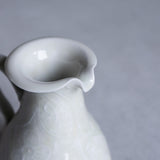 作家 前田麻美 灰青釉 花七宝 ピッチャー 小