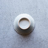 作家 前田麻美 灰青釉 輪花高台鉢