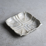 額プレート M 墨白|藤原純(信楽焼 陶器)