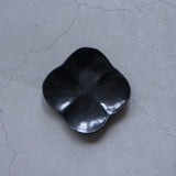 作家 藤原志鈴香 まるスクエアプレート M 黒