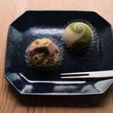 【事前予約】東西おはぎ食べ比べ + 【古谷製陶所 八角プレート 小】セット