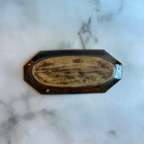 作家 藤原志鈴香 8角ロングプレート 飴釉