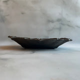 ハート鉢長方 L 黒|藤原純(信楽焼 陶器)