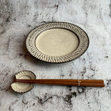 Shinogi Rim Flat Plate 8cm Green