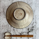 縄目 リム皿 大 白|作家 山本雅則(信楽焼)