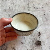 しのぎ切立小鉢 白|作家 山本雅則(信楽焼)