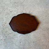 輪花皿 葉 茶 大【CH45】