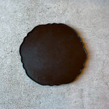 輪花トレー 縁 黒 M 和紙貼【7】