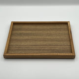 チーク材 スタックトレー M 鎬リム【J3】