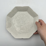 灰青釉 花七宝 7寸皿【MA2】