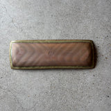 波紋長皿 樫灰釉【MD11】