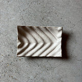 波紋菓子皿 鳥ノ子釉【MD7】