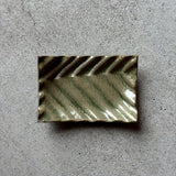 波紋菓子皿 樫灰釉【MD8】