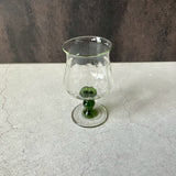 ワイングラス gn(グリーン)|作家 翁再生硝子工房