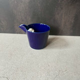 Polar bear (Blue) katakuchi (sake cup) | Rakudo (Tada Seizo)