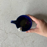 Polar bear (Blue) katakuchi (sake cup) | Rakudo (Tada Seizo)