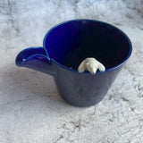 Polar bear (Blue) katakuchi (sake cup) | Rakudo (Tada Seizo)