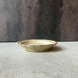 炭化綾花小皿(白)|作家 渡辺信史