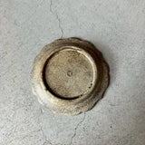 炭化綾花小皿(白)|作家 渡辺信史