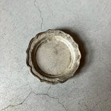炭化綾花小皿(白)|作家 渡辺信史