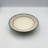 忍 浮雕边盘 中号 白色【YM 2-2】