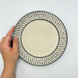 Shinogi Rim Flat Plate 8cm Green